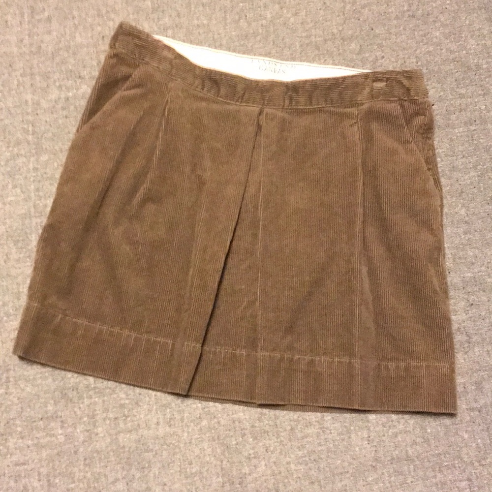 Lands’ End Canvas Corduroy Mini Skirt NWOT